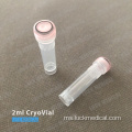 PC Plastik Cryovials 2ml Lab Gunakan CE